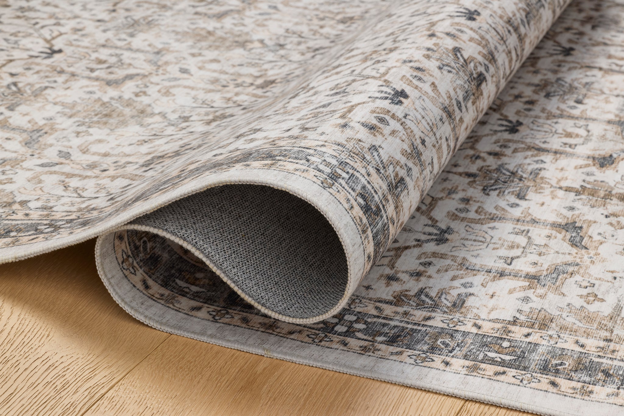 Annalise Washable Rug in Ivory / Stone – Loom & Stone
