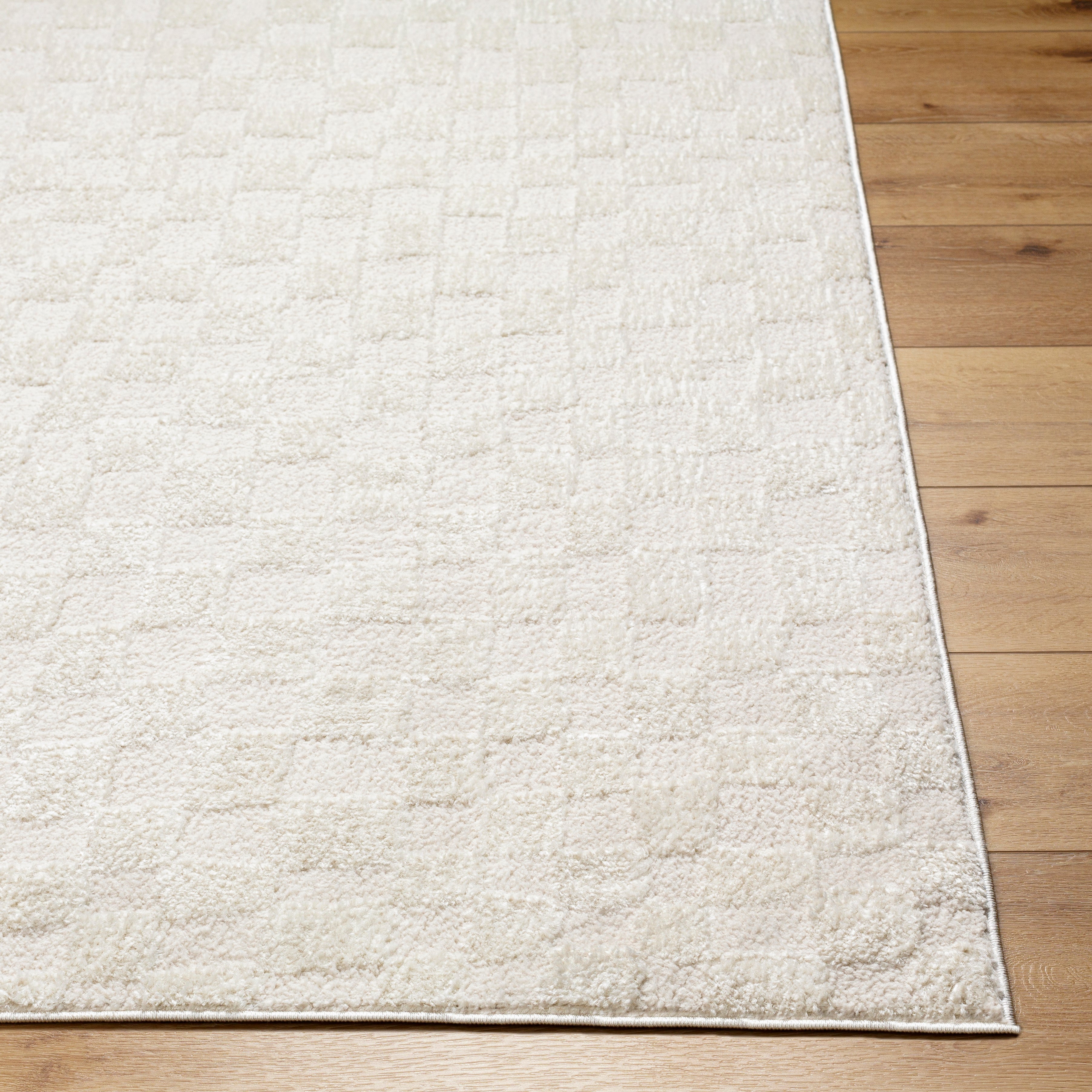 Adler Rug in Ivory Checkerboard – Loom & Stone