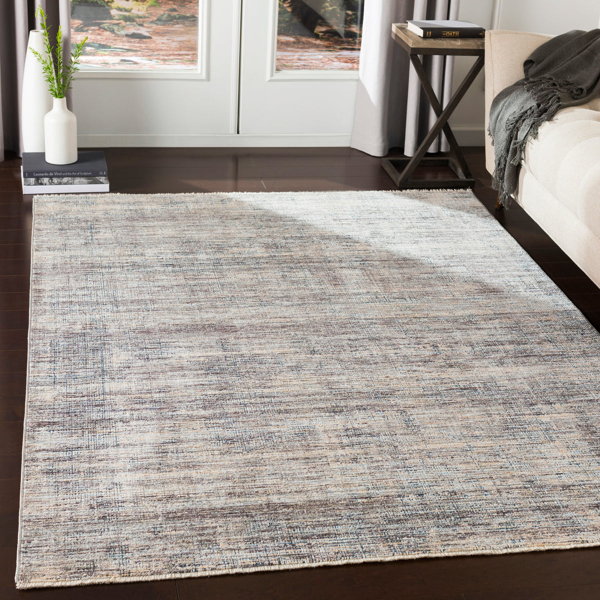 Waverly Rug in Steel Loom & Stone